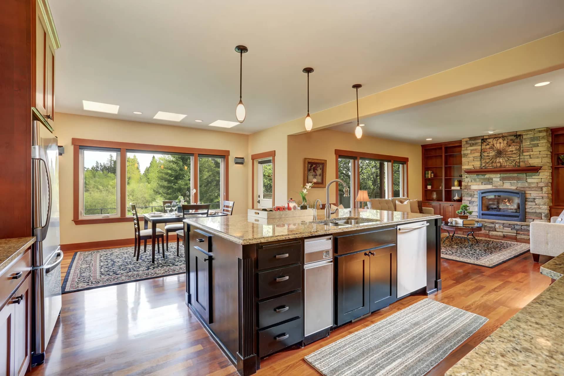 Modern open kitchen renovation