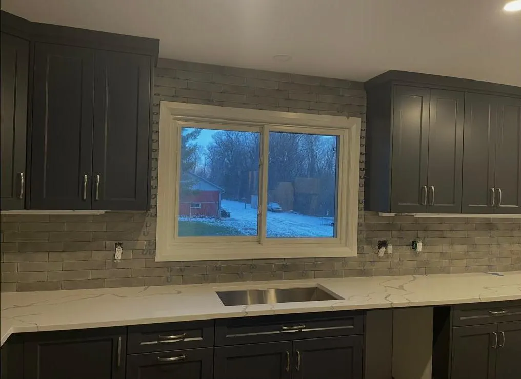 Kitchen renovation by Globus Renovations in Waterloo Region